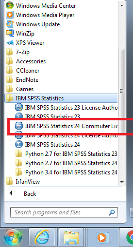SPSS Commuter Licence 1