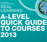 A-Level guide to courses 152*134