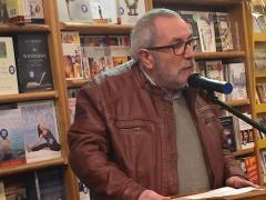 Nick Maxwell, Wordwell Ltd. at launch of 'Lost and Found III: rediscovering more of Ireland's past' at Charlie Byrne's bookshop, Galway, on 2nd November 2018.