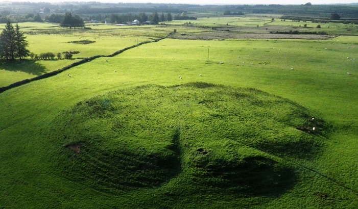 Rathcroghan Mound kite aerial photograph
