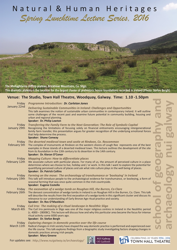 Spring Lunchtime Lecture Series 2016