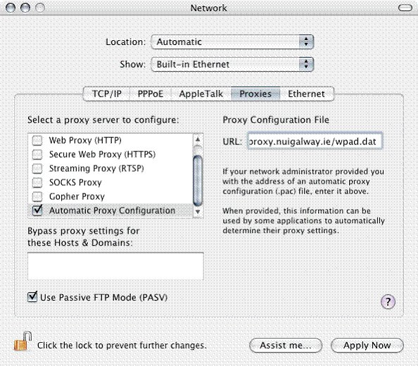 Macintosh + Safari Proxy