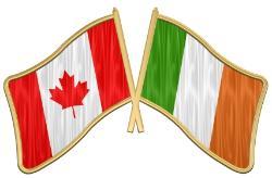 Ireland & Canada flags