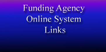 Funding Agency Online System Links