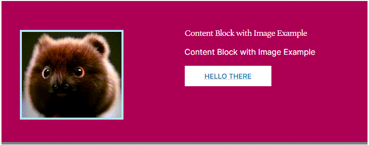 Content Block with Image Example